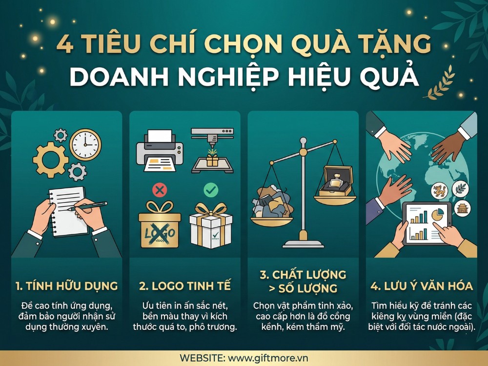 4 tiêu chí lựa chọn quà tặng
