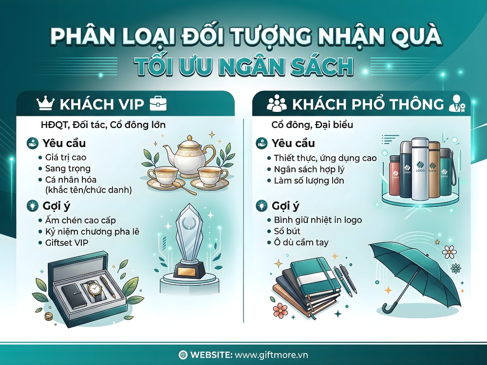 Đối tượng nhận quà tặng đại hội cổ đông