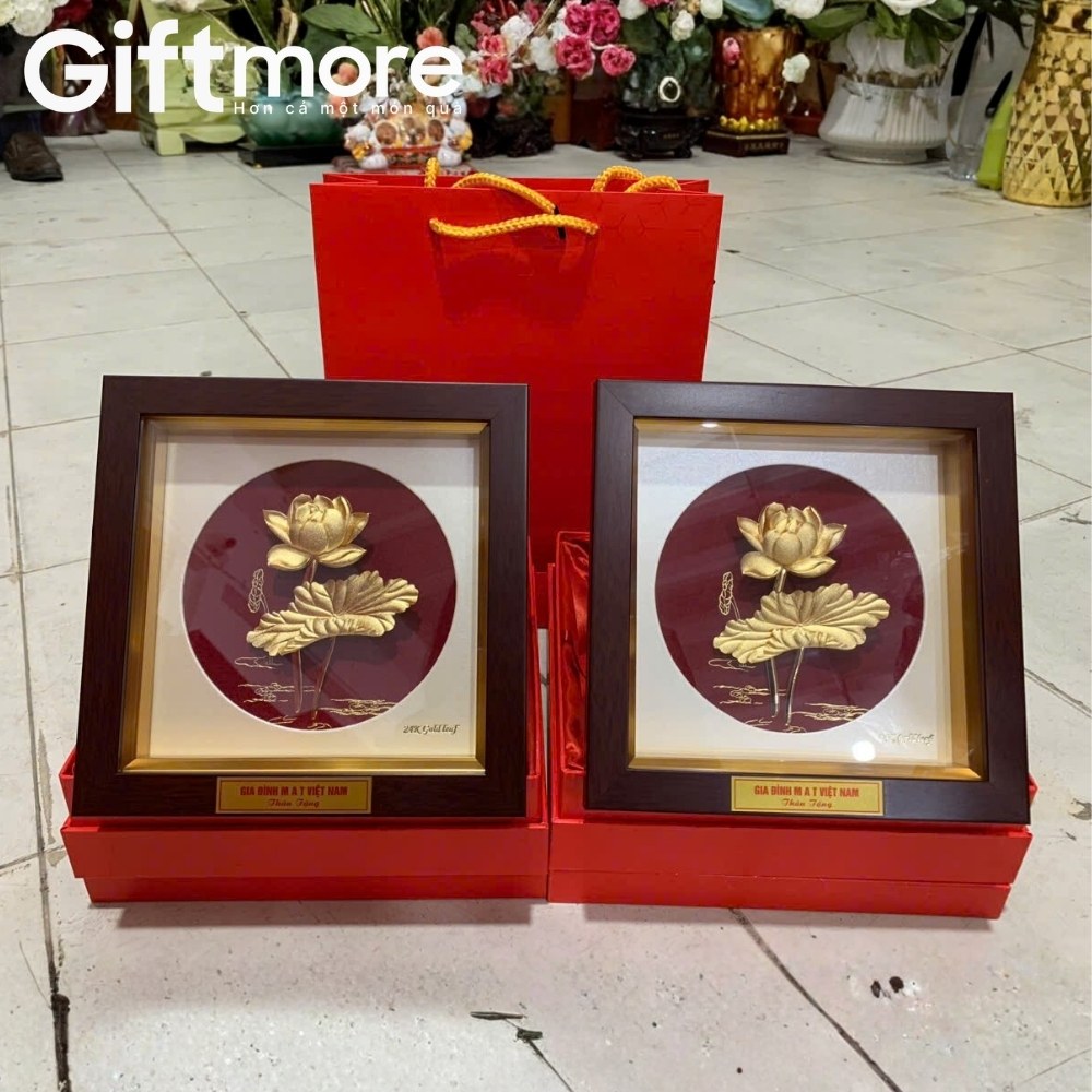 Tranh dát vàng quà tặng