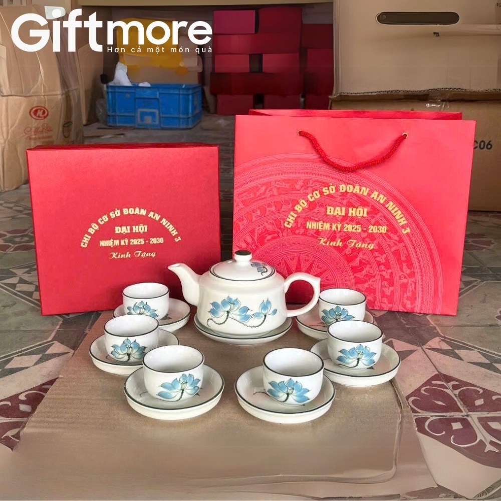 Bộ trà quà tặng in logo