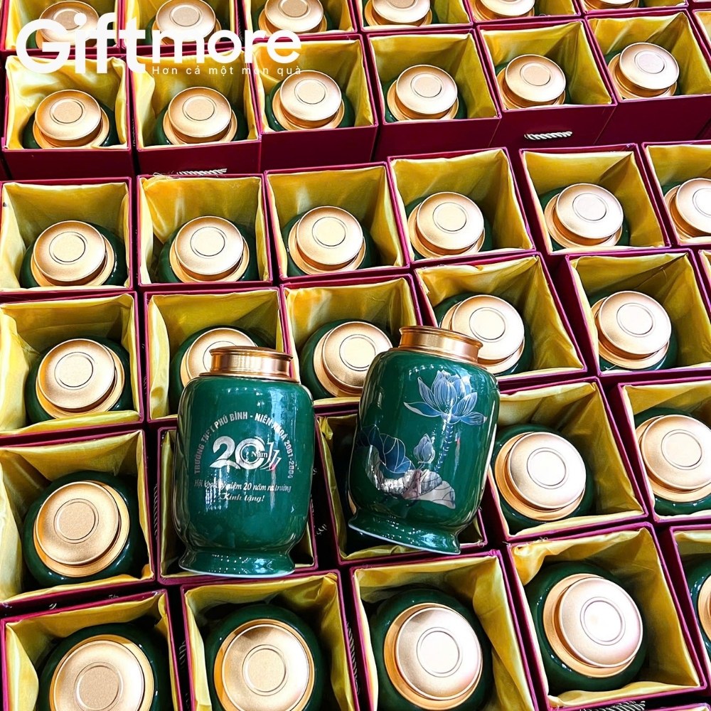 Hũ đựng trà in logo quà tặng