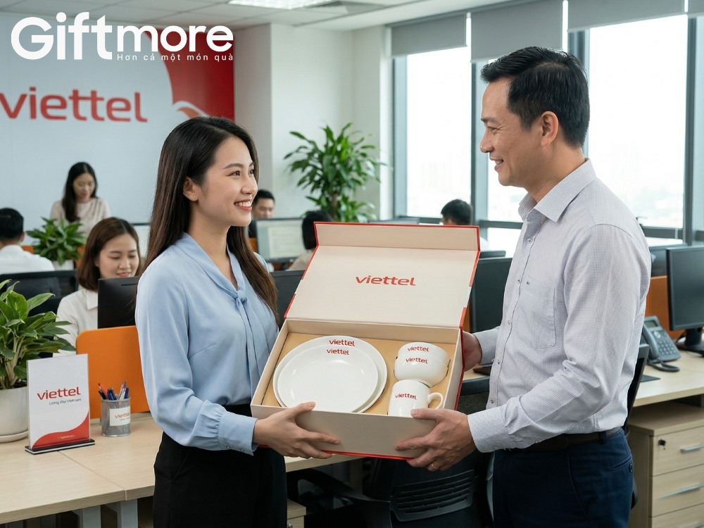 Tặng quà cho nhân viên