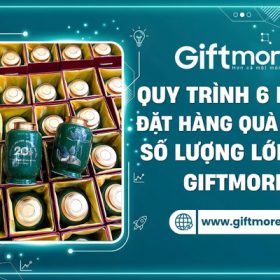 Quy trình đặt hàng quà tặng in logo tại GiftMore