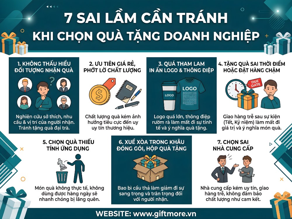 7 sai lầm cần tránh khi lựa chọn quà tặng in logo