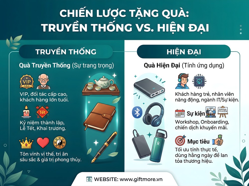Chiến lược tặng quà truyền thống hoặc hiện đại