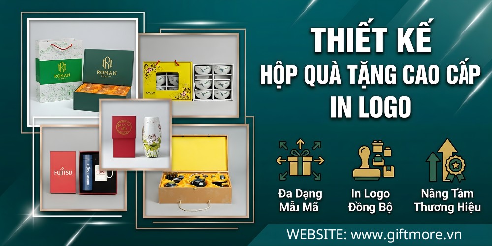 Thiết kế hộp quà tặng in logo