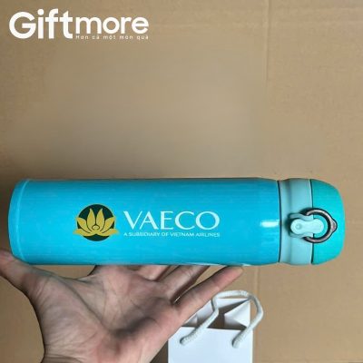 Alternative view of Bình giữ nhiệt quà tặng in logo nắp bật 500ml màu xanh dương GM-BGN03