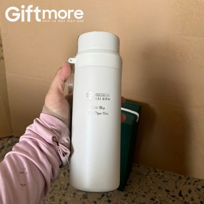 Alternative view of Bình giữ nhiệt quà tặng in logo thương hiệu Elmich 650ml màu trắng GM-BGN05