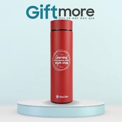 Bình giữ nhiệt quà tặng in logo Rạng Đông 500ml màu đỏ GM-BGN04
