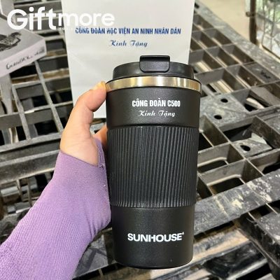 Alternative view of Ly giữ nhiệt quà tặng in logo inox 304 thương hiệu Sunhouse màu đen 500ml GM-LGN06