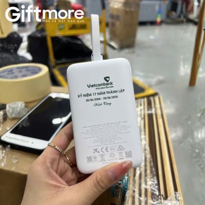 Alternative view of Sạc dự phòng quà tặng in logo thương hiệu Anker màu trắng 10000mAh GM-SDP01