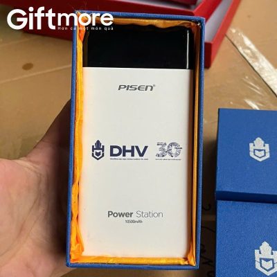 Alternative view of Sạc dự phòng quà tặng in logo thương hiệu Pisen màu trắng 10500mAh GM-SDP05