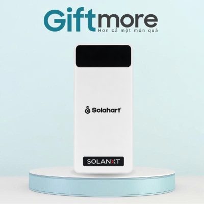 Sạc dự phòng quà tặng in logo thương hiệu SenDem màu trắng 10000mAh GM-SDP06