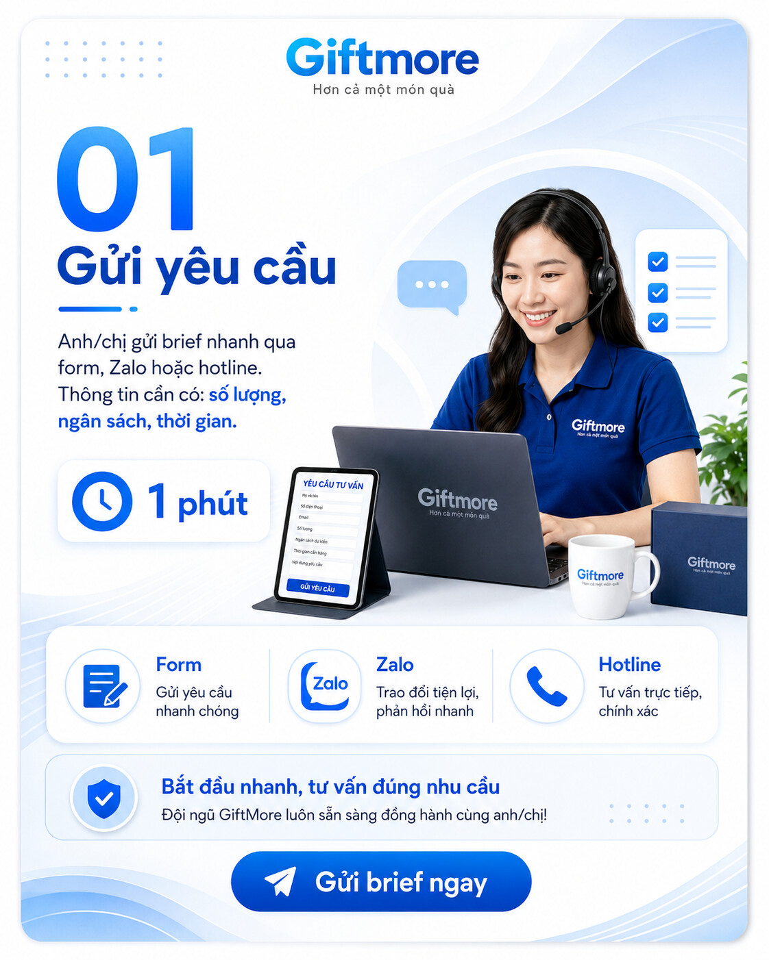 GiftMore - Gửi yêu cầu tư vấn quà tặng