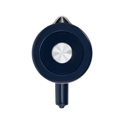 Ảnh catalogue nhìn từ trên KEE9148 với nắp tròn núm bạc vòi ngắn và quai navy
