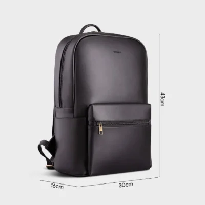 Ảnh nguồn balo Trita RBA4 đen ghi chiều cao 43cm, ngang 30cm và sâu 16cm