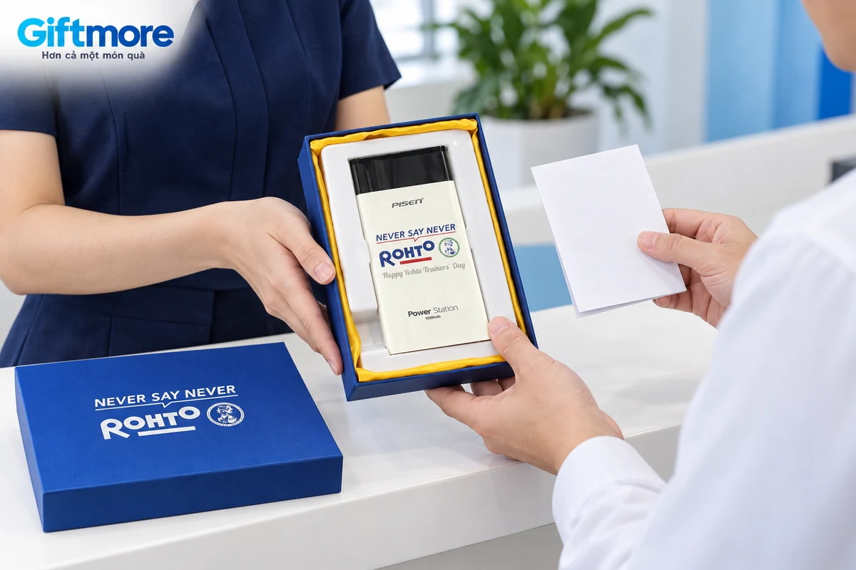 Ảnh dựng trao hộp Pisen in ROHTO cùng phiếu hướng dẫn