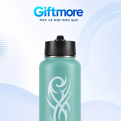Bình giữ nhiệt Rạng Đông RD-BGN095ST1 950ml in logo – nhìn rõ kiểu nắp và cổ bình