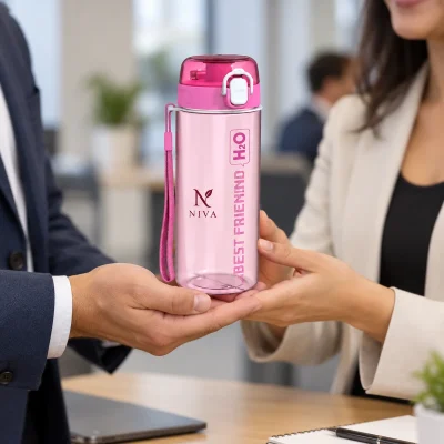 Mô phỏng trao bình Spring hồng NIVA bằng thân và đáy