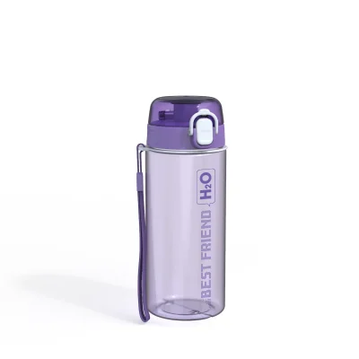 Tư liệu gốc bình Spring tím có chữ BEST FRIEND H2O