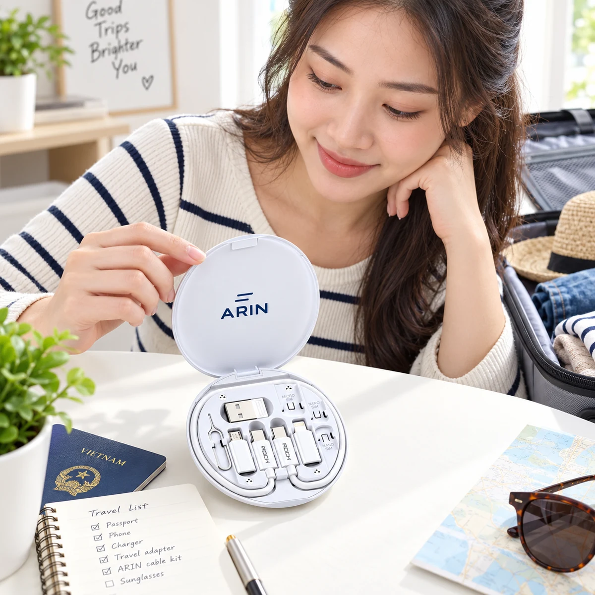 Mô phỏng kiểm tra bộ cáp ARIN trước khi xếp hành lý