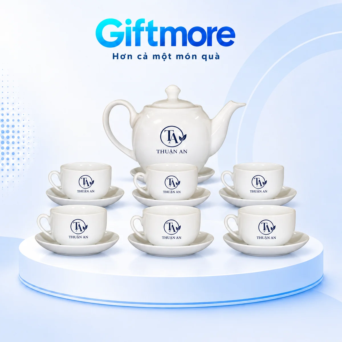 Bộ trà trắng 01 800ml – hình dung vị trí và tỷ lệ nhận diện