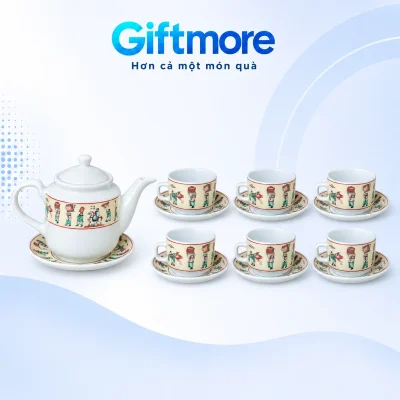 Bộ trà vuông thẳng Vinh Quy Bái Tổ 550ml – nhận diện đúng mẫu