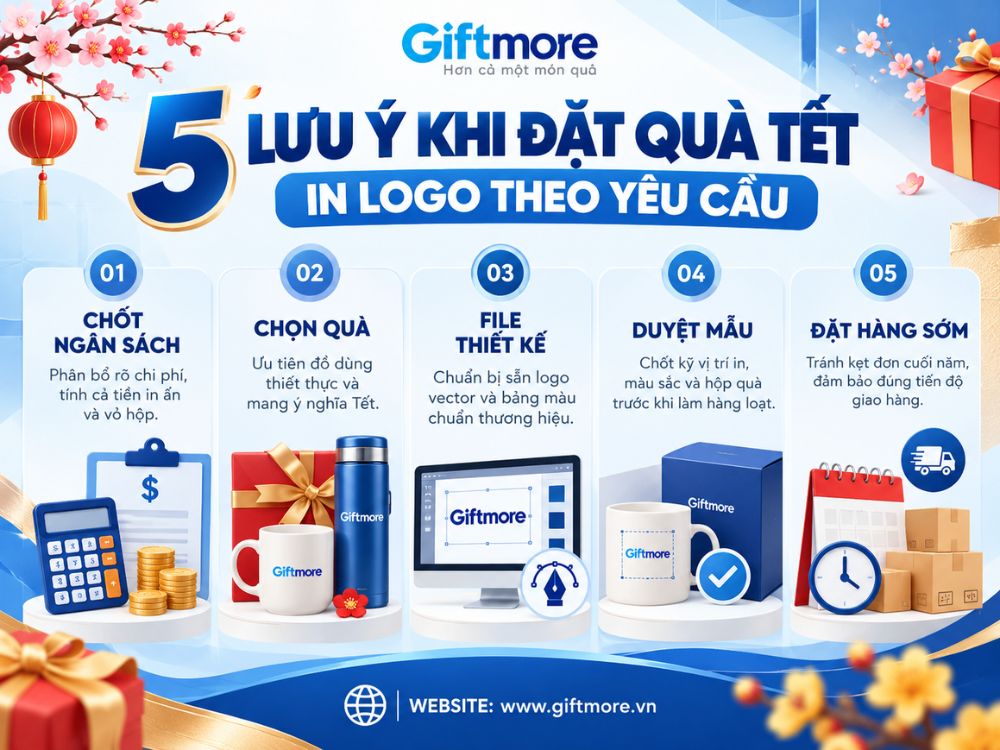 5 lưu ý khi đặt quà tết in logo theo yêu cầu