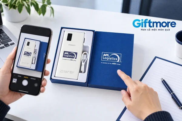 Cảnh dựng kiểm hồ sơ mẫu Pisen trắng APL Logistics trong hộp