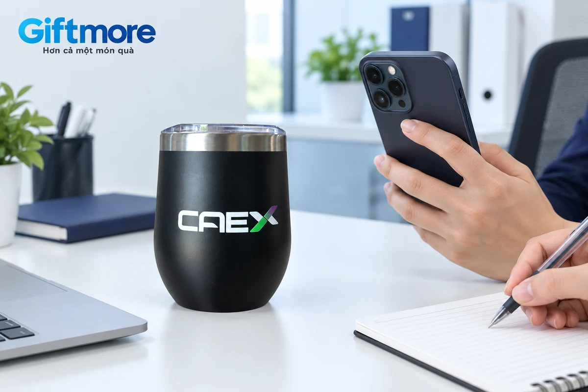Ly CAEX thật trong cảnh chụp ảnh và ghi trạng thái mẫu