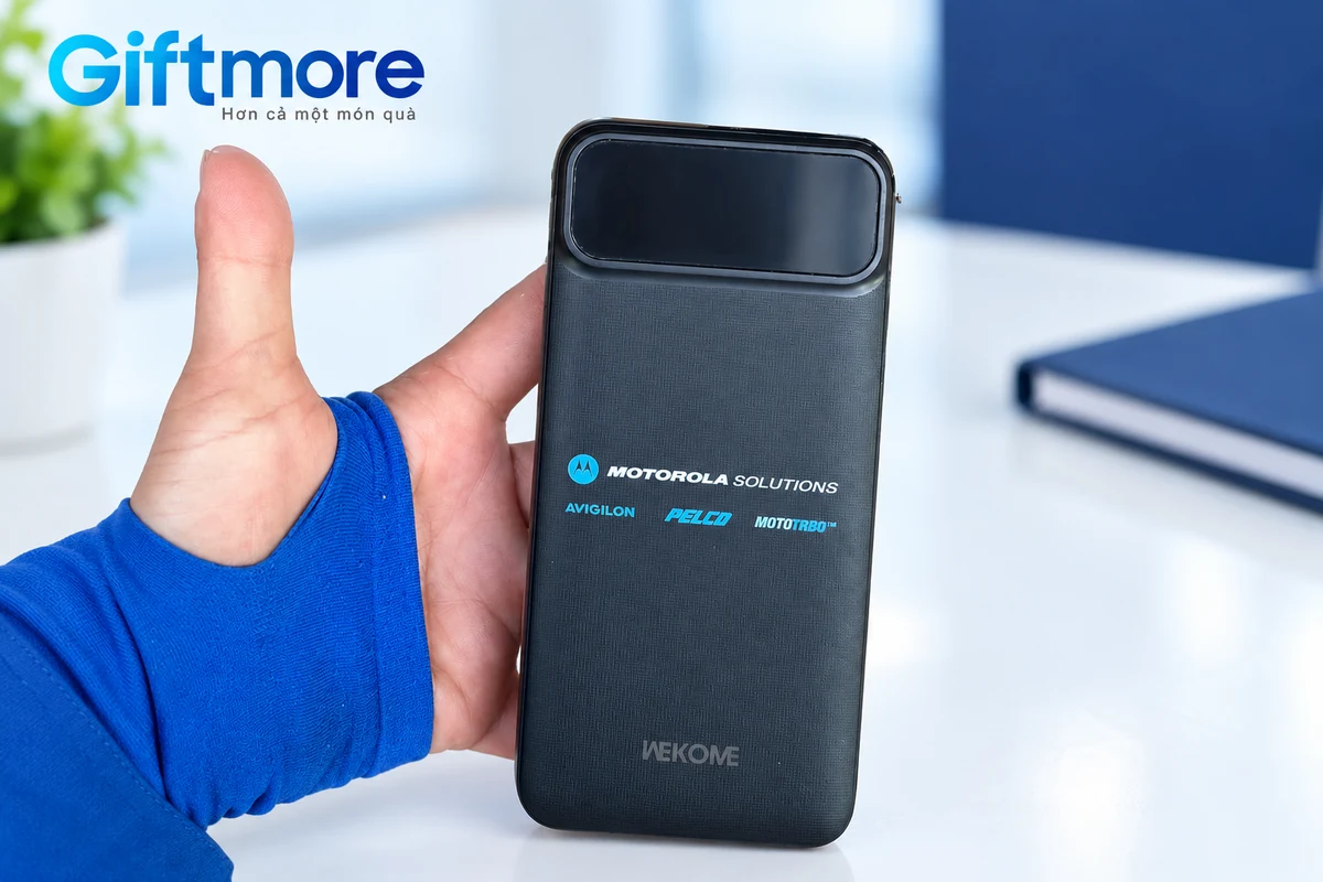 Ảnh chỉnh nền Wekome đen in Motorola Solutions