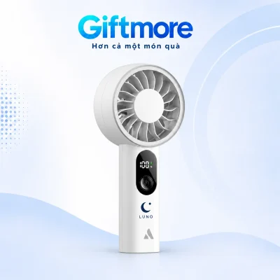 Demo LUNO màu xanh đậm gồm trăng khuyết và chấm nhỏ trên tay cầm trắng của Halo 03