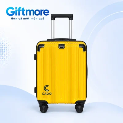 Demo nhận diện CADO xanh đậm ở phần dưới trái mặt vali 12 vàng
